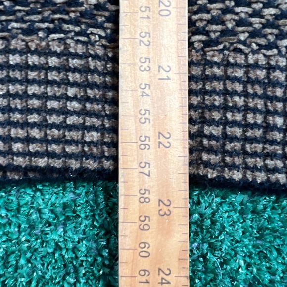 VTG Perry Ellis Acrylix Wool Italy Sweater Womens Size 8 23.5x22.5" Brown 90s - Picture 5 of 7